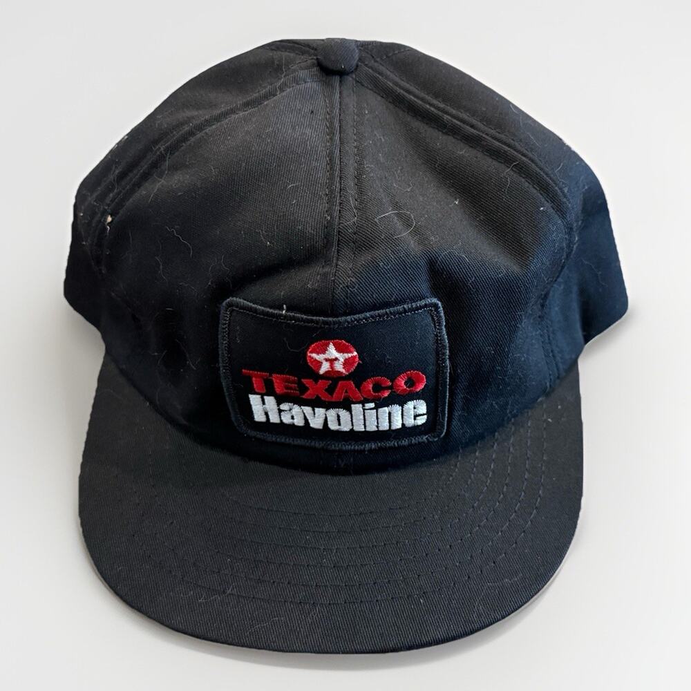 Vintage Swingster Texaco Havoline Black Foam Snapback Trucker Hat Made In USA